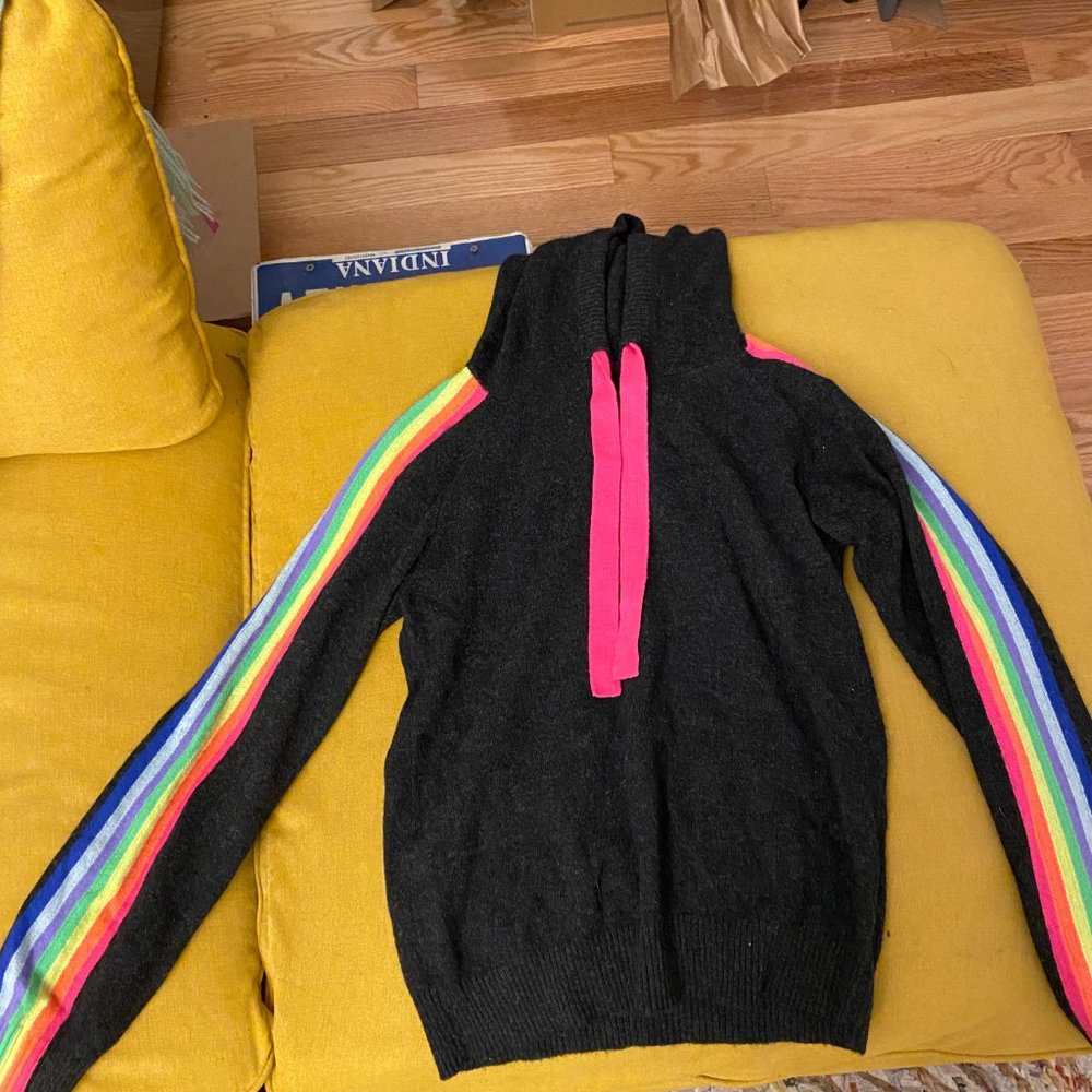 Brodie Cashmere ruby rainbow hoodie (part of set)